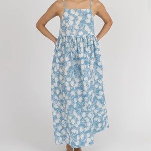 Ilana Kohn Clara dress XS indigo tulips
